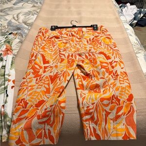 Chico's Orange Leaf Print Men's Chinos